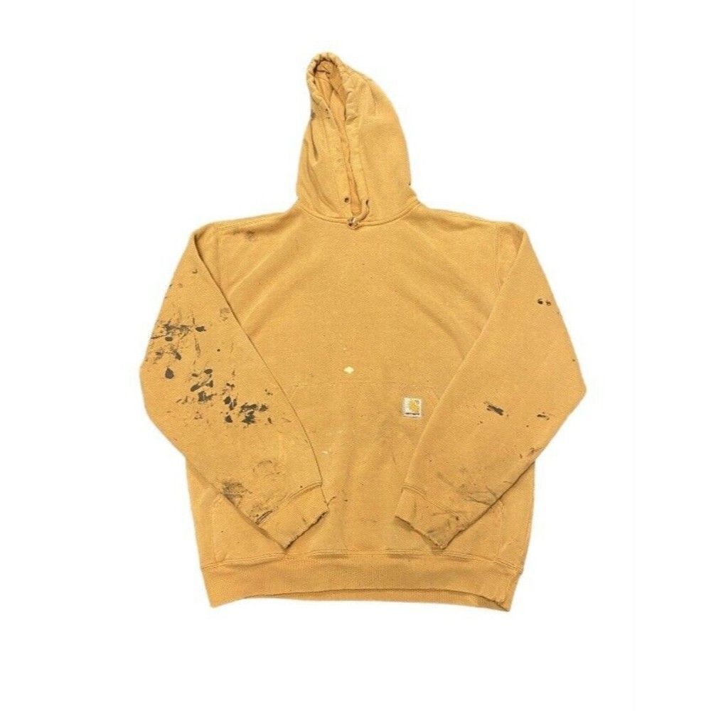 Carhartt Hooded Sweatshirt Paint Splatter Men’s Size Medium